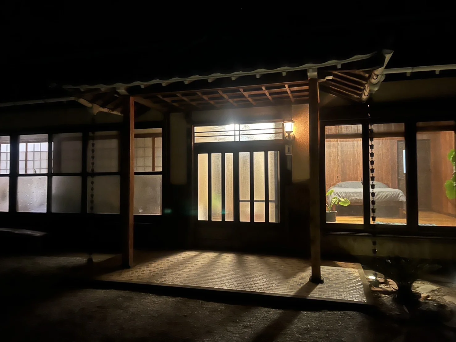 宿泊施設の入口